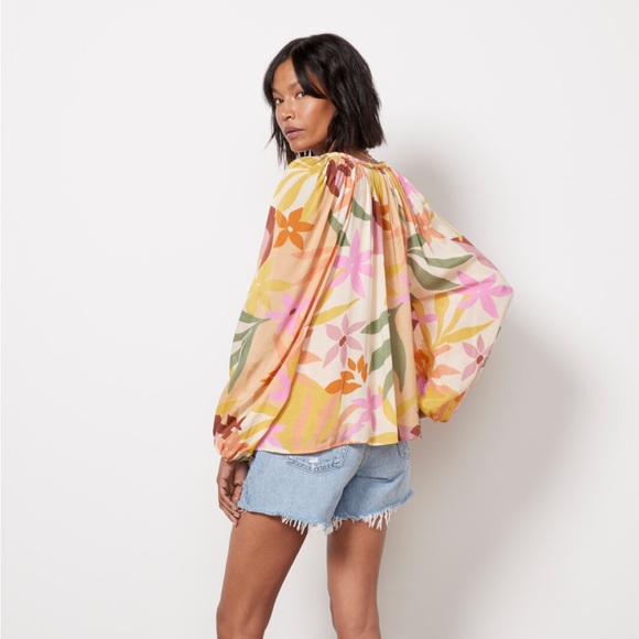 Velvet Dion Blouse OASIS. Worn once. Smoke and pet free home - Picture 4 of 9